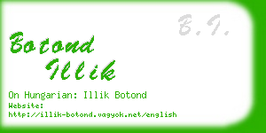 botond illik business card